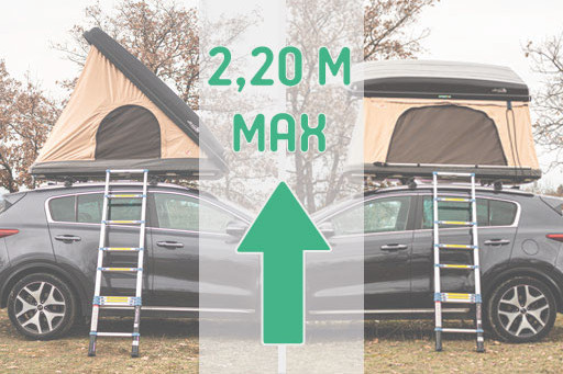 Échelle mobile (véhicule jusqu'à 2,20m)
