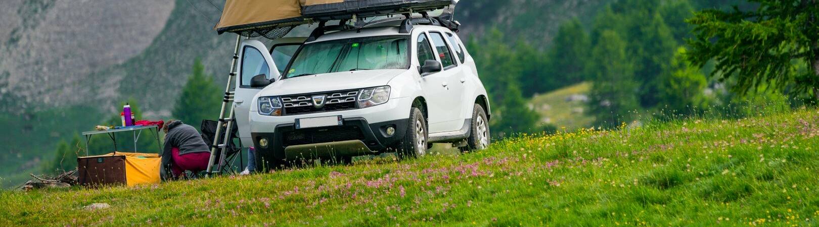 Tente de de toit en bivouac de printemps