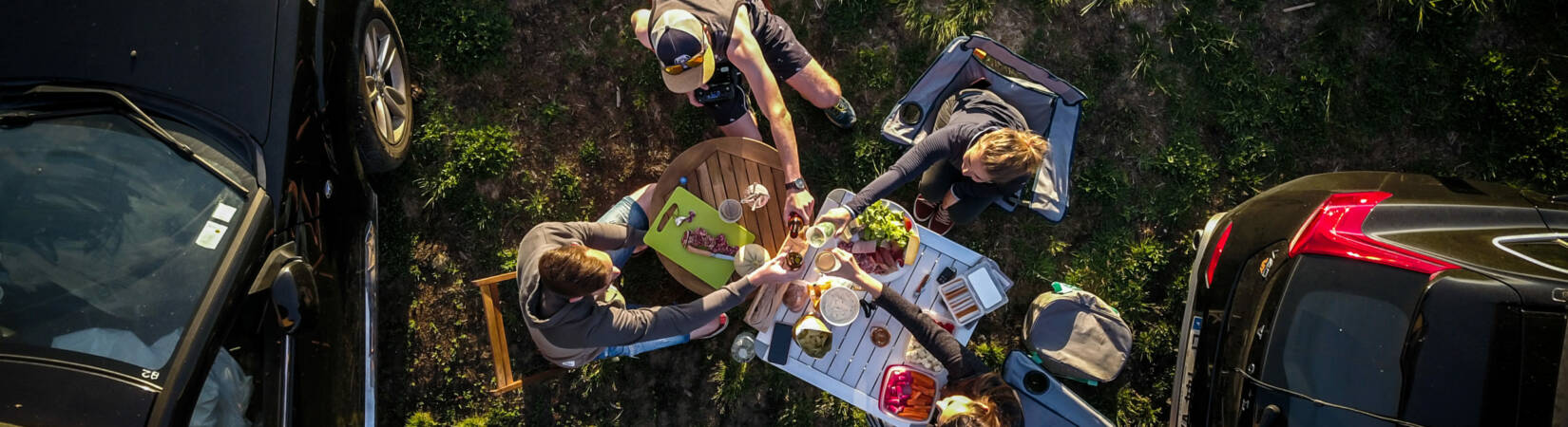 Repas en bivouac (par Florian Keller)