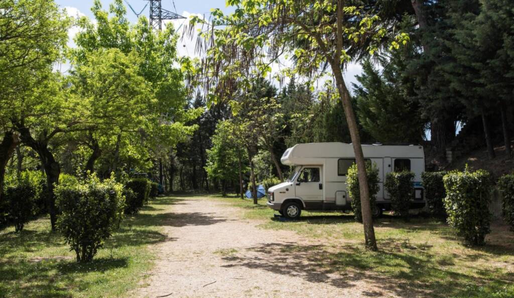 Emplacement de camping verdoyant